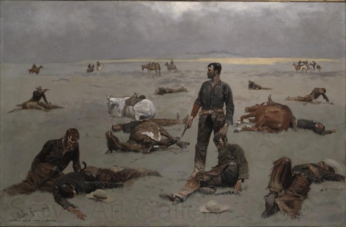 Frederic Remington What an Unbranded Cow Has Cost Norge oil painting art